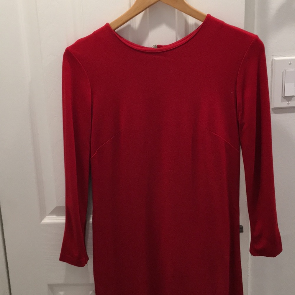 Ann Taylor Red Sheath Dress